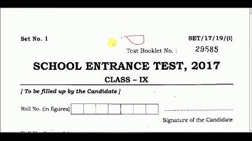 BHU  CHS  class 9th  Entrance  solved paper_2017 .....fully  explained