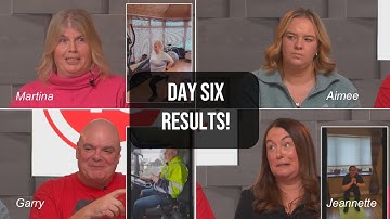 Day 6 Results on the 40 Day Health Challenge with Martina, Aimee, Garry and Jeannette.
