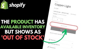 Shopify: The Product Has Inventory but Shows as Sold Out - Solution