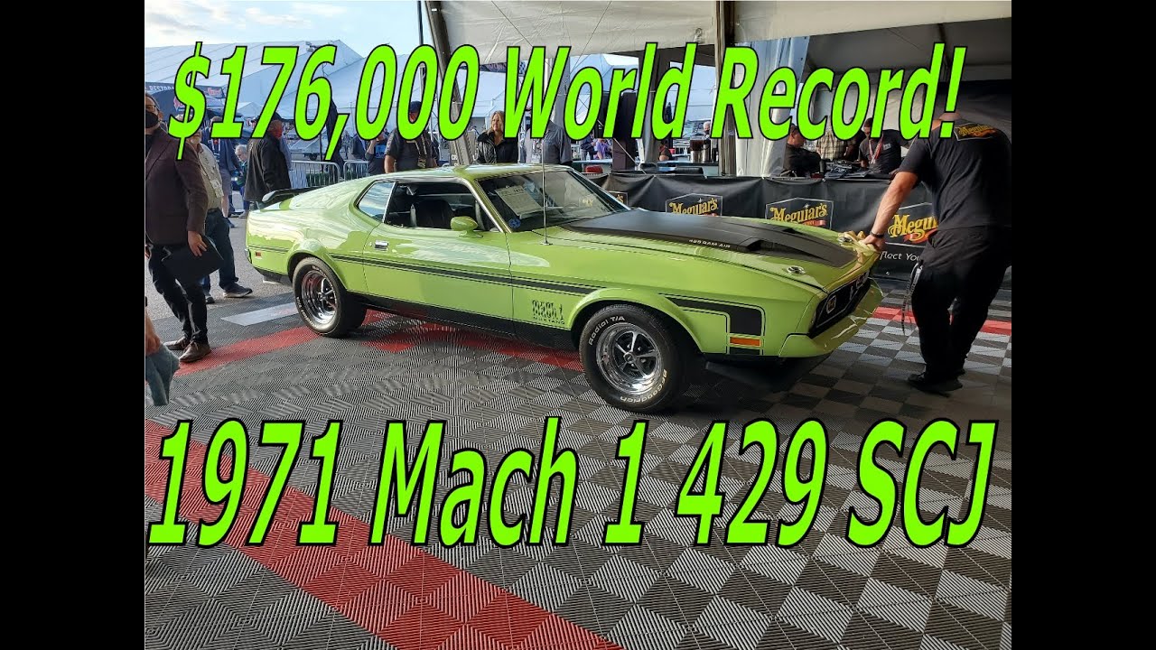 1971 Mustang Mach 1 429 SCJ Drag Pack Grabber Lime World Record