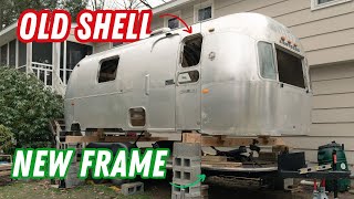 REATTACHING OUR AIRSTREAM SHELL TO THE NEW FRAME (will it fit?)