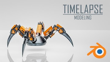 3D Modelling Robot // Blender // Timelapse // Full HD
