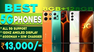 8GB+128GB | Top 5 Best 5G Smartphones Under 13000 in 2023 | 120hZ Display | Best phone under 13000