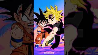 Goku vs Meliodas & Vegeta vs Escanor #shorts #dbs