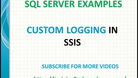 Custom Logging in SSIS,Enable Logging in SSIS