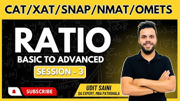Ratio Session-III || Basic to Advanced || CAT & OMETs Preparation || CAT || By Udit Sir #cat2024