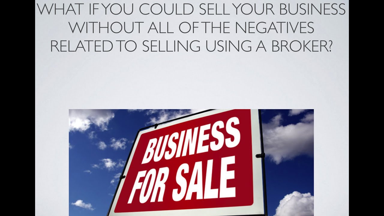 How To Sell Your Business without advertising it's for sale YouTube