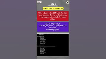SQL7 🎓| Master SQL String Functions: CONCAT() in Oracle SQL | SQL Tutorial for Beginners