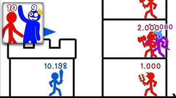 Stick Tower Battle: Hero War - All Levels Walkthrough Gameplay Android Mobile Game (Levels 17-25)