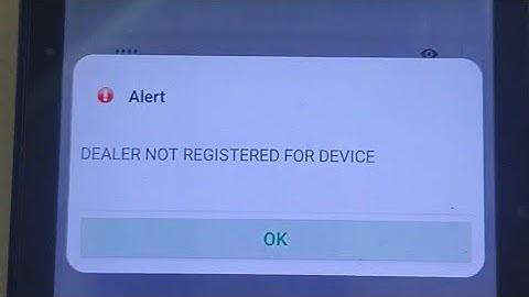 Dealer Not Registered For Device Error | DBT POS Machine Problem Solution #mobiocean #oasys #vtech 