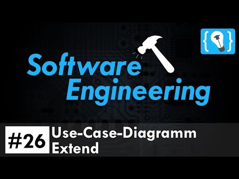 Software Engineering Tutorial German #26 - Use Case Diagram: Extend