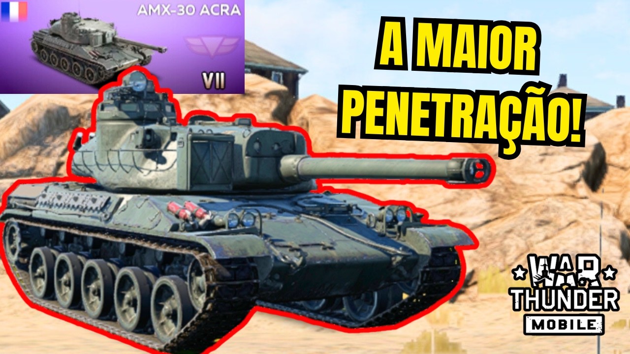 Esse Tanque é MUITO QUEBRADO! - AMX 30 ACRA - WarThunder mobile PT-BR ...