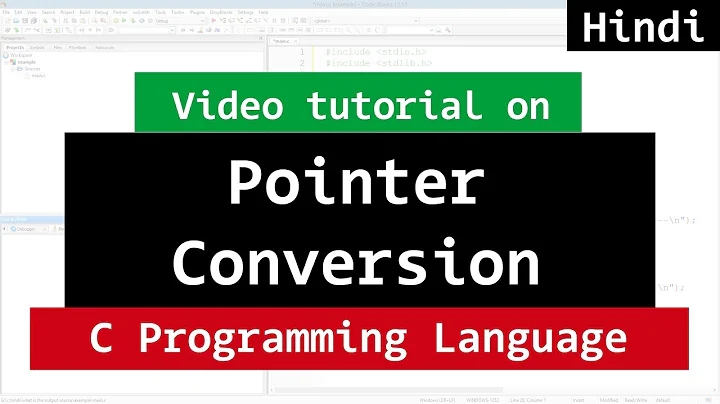 Pointer Conversion, Type Casting | C Programming Video Tutorial in Hindi