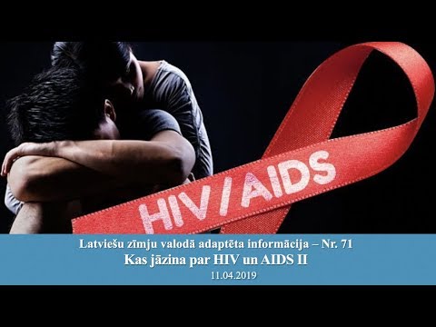 Video: 45 Vārdi, Kas Jums Jāzina: HIV / AIDS