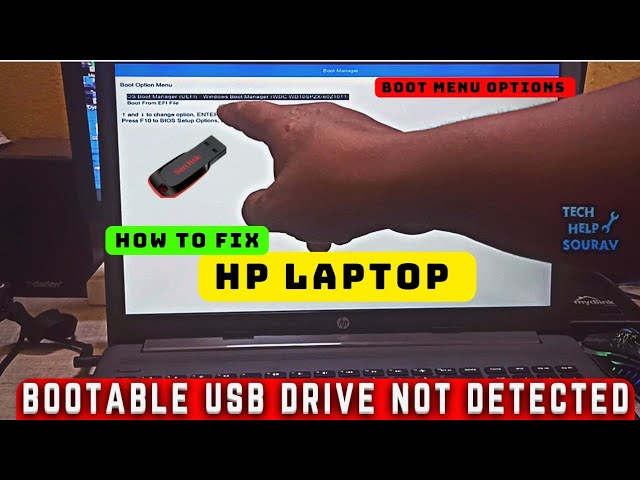 Fix Bootable USB Not Detected In HP Laptop - HP Laptop Not Booting From USB - YouTube