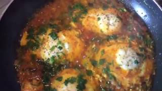 ডিমের শাকশুকা ॥ ডিম পোঁচ ভুনা ॥ Shakshuka Recipe ॥ Dim Pocher Bhuna Recipe ॥ Egg curry Recipe