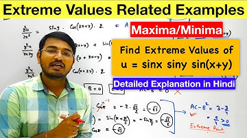 Maxima and  Minima For two variable functions (Extreme Values of a function) - part 3
