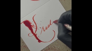 Splatter Calligraphy Name Request no.870