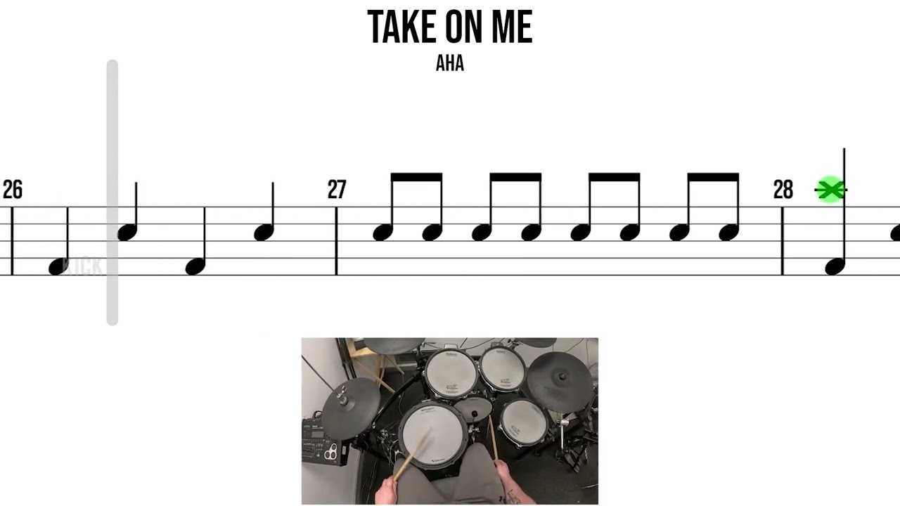 Take on Me  Aha🥁 Hard Beginner Version