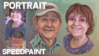  Couple Portrait Speedpaint On Adobe Fresco