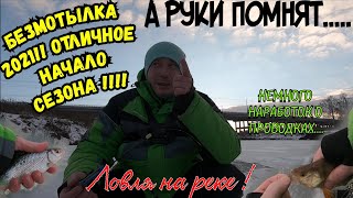 Безмотылка!Открытие зимнего сезона 2021!!!Ловля на гвоздекубик...