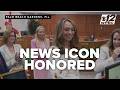 Liz Quirantes receives key to the city from Palm Beach Gardens