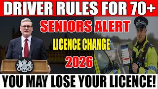 Breaking Alert Major UK Driving Licence Changes in Jan 2026 – Over 70s Must Act Now