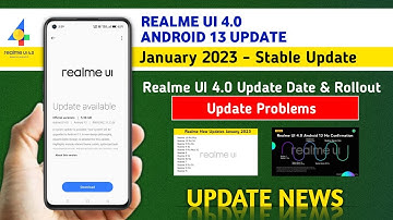 Realme UI 4.0 Android 13 Update January 2023/Stable Update list & Date/Realme UI 4.0 Update Problems