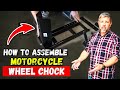 How to use alpha moto wheel chock fits 1619 wheel 1500lb capacity honda kawasaki yamaha suzuki