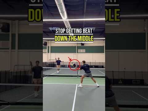 Never Get beat Through The Middle Again! #pickleball #pickleballtips
