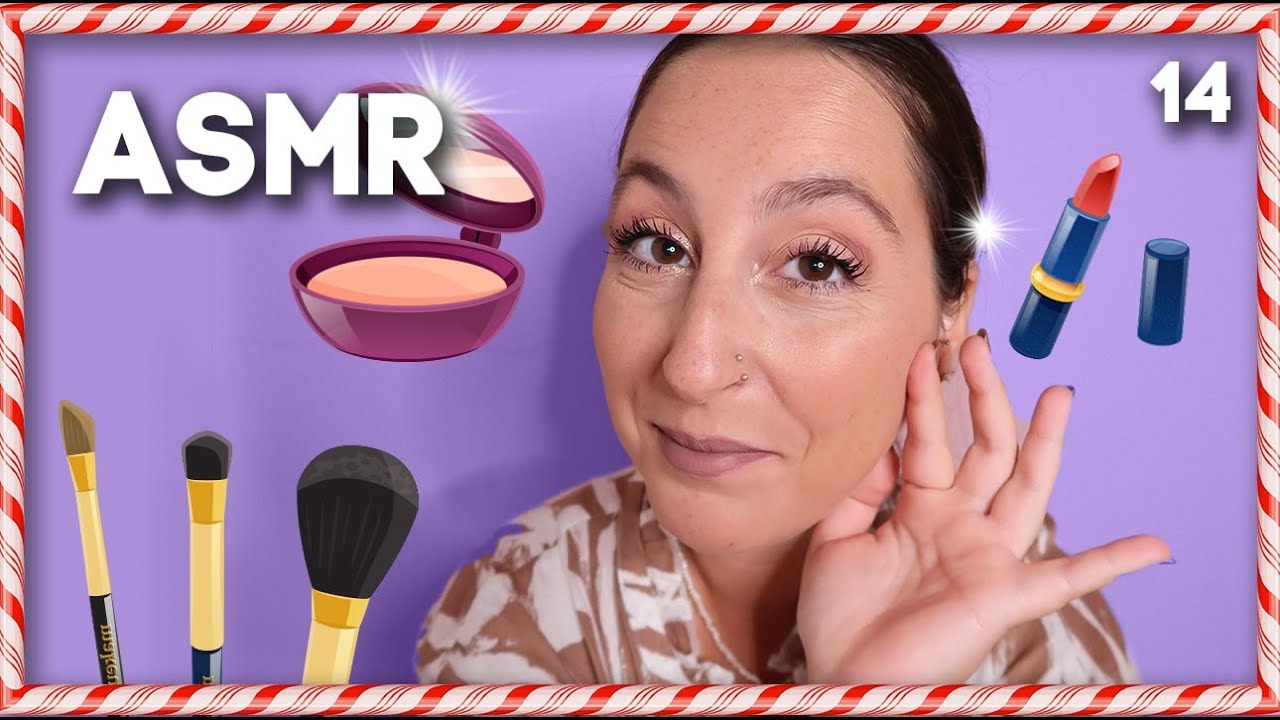 ASMR | MAKE UP POUR LES FÊTES (les sons vont te détruire le cerveau 😴)