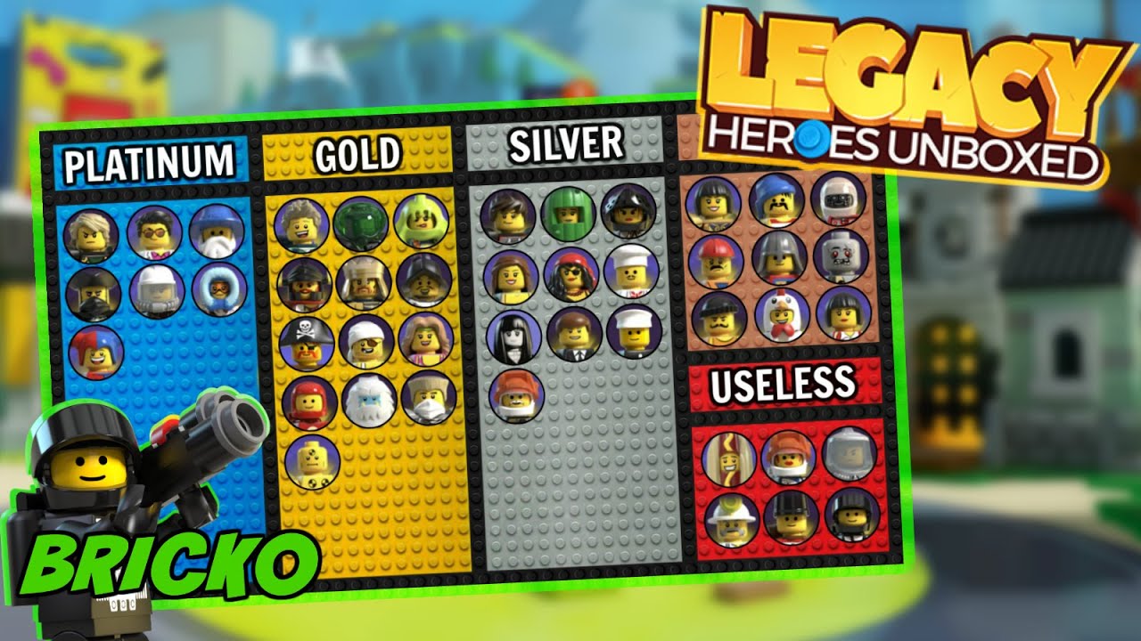 LEGO Legacy - All Heroes Ranked! (March 2020!) - YouTube