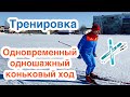 Одновременный одношажный коньковый ход ТРЕНИРОВКА