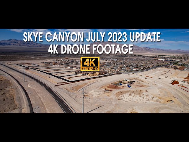 Skye Canyon Las Vegas July 2023 Update 4K Drone Footage