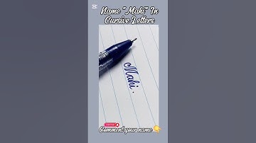 Name "Mahi" in Cursive Letters | Cursive Handwriting|Neat Cursive|Handwriting for beginners