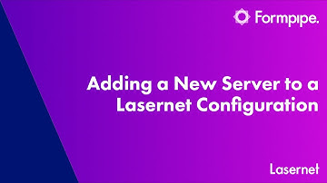 Adding a New Server to a Lasernet Configuration