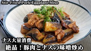 豚肉と茄子の味噌炒めの作り方 ご飯がすすむ簡単おかず ナス大量消費 How To Make Stir Fried Pork Eggplant Miso 料理研究家ゆかり たまごソムリエ友加里 Youtube