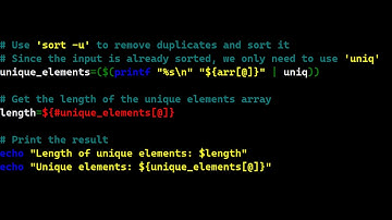 leet code in bash script linux remove duplicate in an array