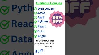 Do you want to become a software developer ? Join SDLC Training free classes now.