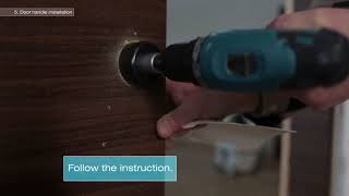 Installing pocket door hardware