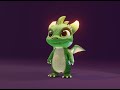 Cartoon Baby Dragon 3d Model (Green) [Turnaround]