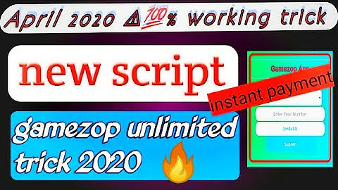 2020 New script loot | gamezop script unlimited trick | gamezop hack refer trick