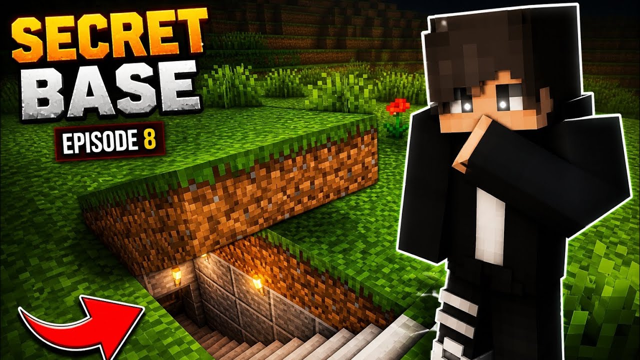 I Built a SECRET Underground Base in Minecraft Survival series 😱 (Episode 8)