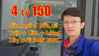 Bán Nhà Bình Tân Gần Ngã 4 Bốn Xã. Nhà Xây Mới 1 Lầu 1 Lửng 3Pn, Sổ Hồng Riêng, Hẻm 74 Liên Khu 2-5