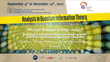 Entangled subspaces from quantum groups and their associated quantum channels