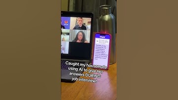 Housemate using AI to cheat during job interview #jobapplication #AI #joboffer #fail