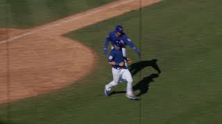 Ryan Court sacrifice fly 3-14-19 (Courtesy Chicago Cubs)
