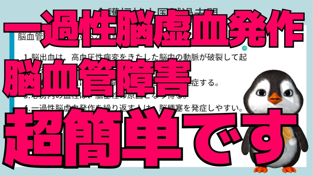 【国試に出そう】脳血管障害を分かりやすく解説します。【2023年35回介護福祉士国家試験対策】