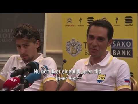 Een kanarie voor 'gele' Alberto Contador