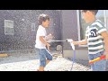 水遊び　＃1180　ひなごんおいちゃんどんちゃん三兄弟vlog